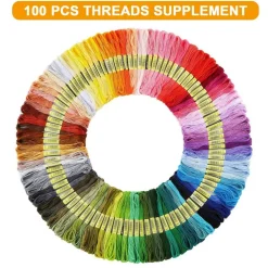 Embroidery Floss Kit, 364 Pack Embroidery Cross Stitch Kit with 200 Colors Friendship Bracelets Floss and Cross Stitch Tools for Embroidery and Friendship Bracelet String Make