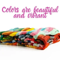 Embroidery Floss | Rainbow Thread for Embroidery, Cross Stitch Thread, Crafting Arts Embroidery Strings Bulk with Needles Plus White and Black Floss（447 Colors）