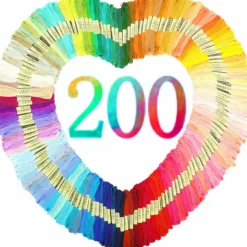 Embroidery Floss | Rainbow Thread for Embroidery, Cross Stitch Thread, Crafting Arts Embroidery Strings Bulk(200 Colors)