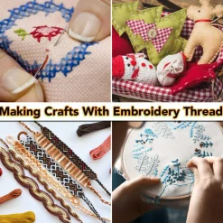 Embroidery Floss 60 Skeins Per Pack for Cross Stitch Threads,Embroidery Thread for Friendship Bracelet Making,Embroidery String for Craft