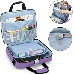 Embroidery Project Bag, Embroidery Kits Storage Bag (Bag Only), Purple