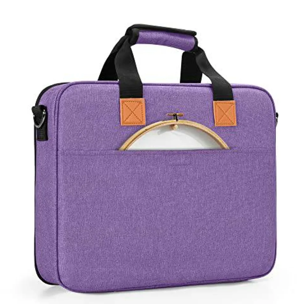 Embroidery Project Bag, Embroidery Kits Storage Bag (Bag Only), Purple
