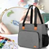 Embroidery Project Carrying Bag, Embroidery Kits Storage Bag (Bag Only), Gray