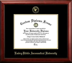 Embry-Riddle Eagles 11wx 8.5h Gold Embossed Diploma Frame