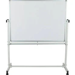 Emma and Oliver Double-Sided Mobile White Board Stand with Pen Tray