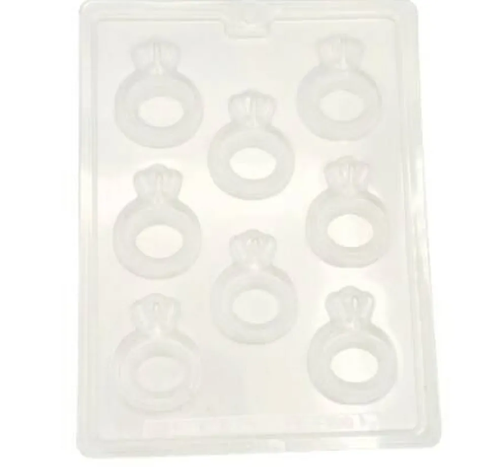 Engagement Ring Chocolate Mold – Diamond Ring Wedding Candy Mold