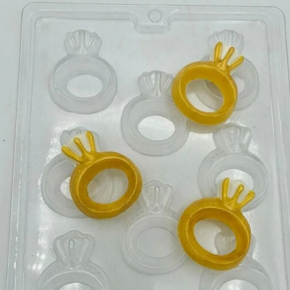 Engagement Ring Chocolate Mold – Diamond Ring Wedding Candy Mold