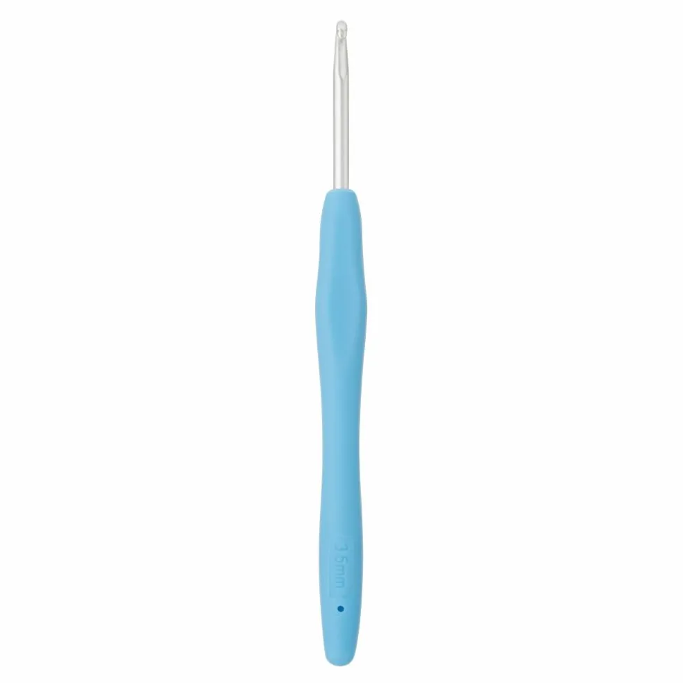 Ergonomic Aluminum Crochet Hook by Loops & Threads®