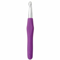 Ergonomic Aluminum Crochet Hook by Loops & Threads®