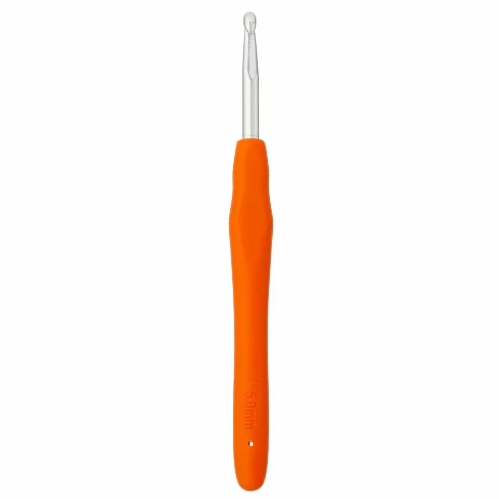 Ergonomic Aluminum Crochet Hook by Loops & Threads®