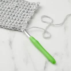 Ergonomic Aluminum Crochet Hook by Loops & Threads®