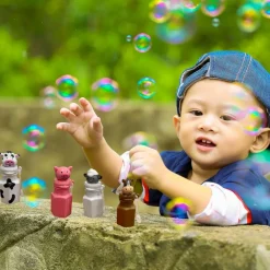 4E's Novelty 24 Pack Farm Animal Bubbles Party Favors - Barnyard Farm Animal Bubbles, Farm Party Favors