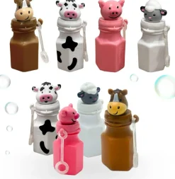 4E's Novelty 24 Pack Farm Animal Bubbles Party Favors - Barnyard Farm Animal Bubbles, Farm Party Favors