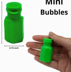 4E's Novelty 48 Pack Mini Bubbles - 1.6" Bulk Non Toxic Bubbles for Kids Party Favors