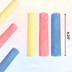 4E’s Novelty 3 Packs Jumbo Sidewalk Chalk - Sidewalk Chalk Party Favors