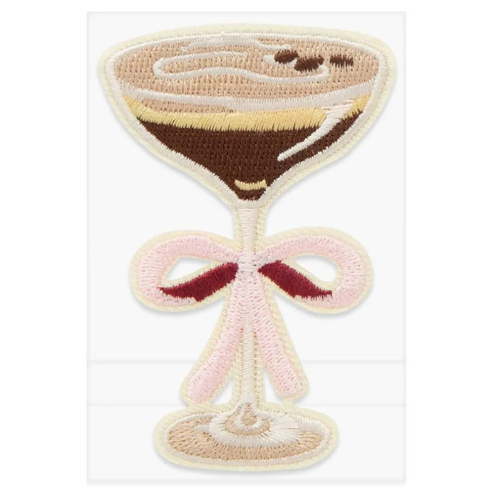 Espresso Martini Embroidered Iron-On & Adhesive Patch by Make Market®