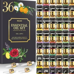 Essential Oil Set - Essential Oils 36 x 5ML - Essential Oils Gift Set for Diffuser, Humidifier, Soap, Candle, Bath Bombs Making, Halloween, Christmas