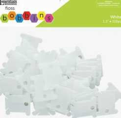 Essentials by Leisure Arts  Floss Bobbins Plastic Pkg 100pc