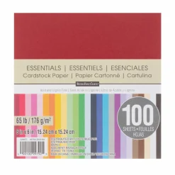 Essentials 6" x 6" Cardstock Paper by Recollections™, 100 Sheets