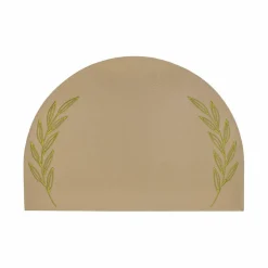 Eucalyptus Embroidered Leatherette Placemat - Set of 4