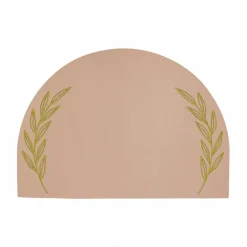 Eucalyptus Embroidered Leatherette Placemat - Set of 4