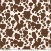 Eugene Textiles Brown Cow Print Cotton Quilting Fabric