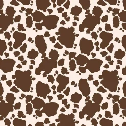 Eugene Textiles Brown Cow Print Cotton Quilting Fabric