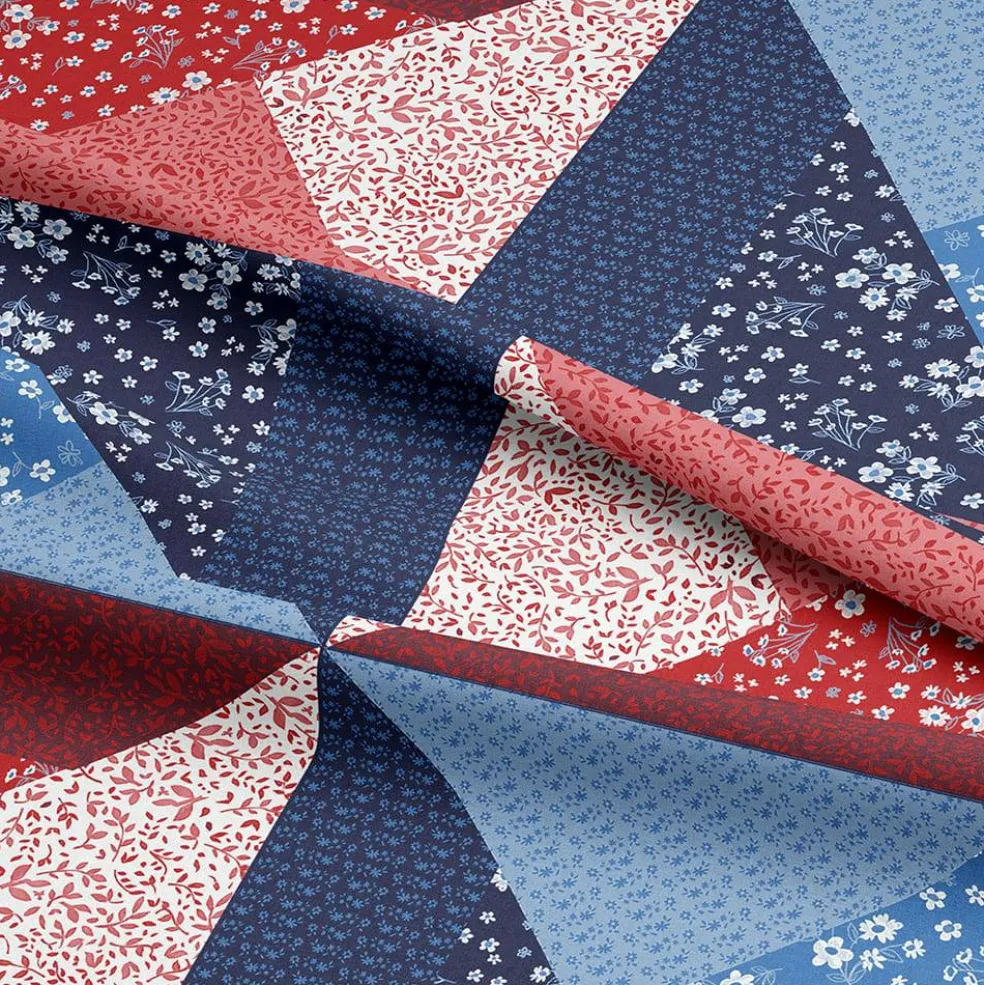 Eugene Textiles Floral American Quilt Cotton Quilting Fabric