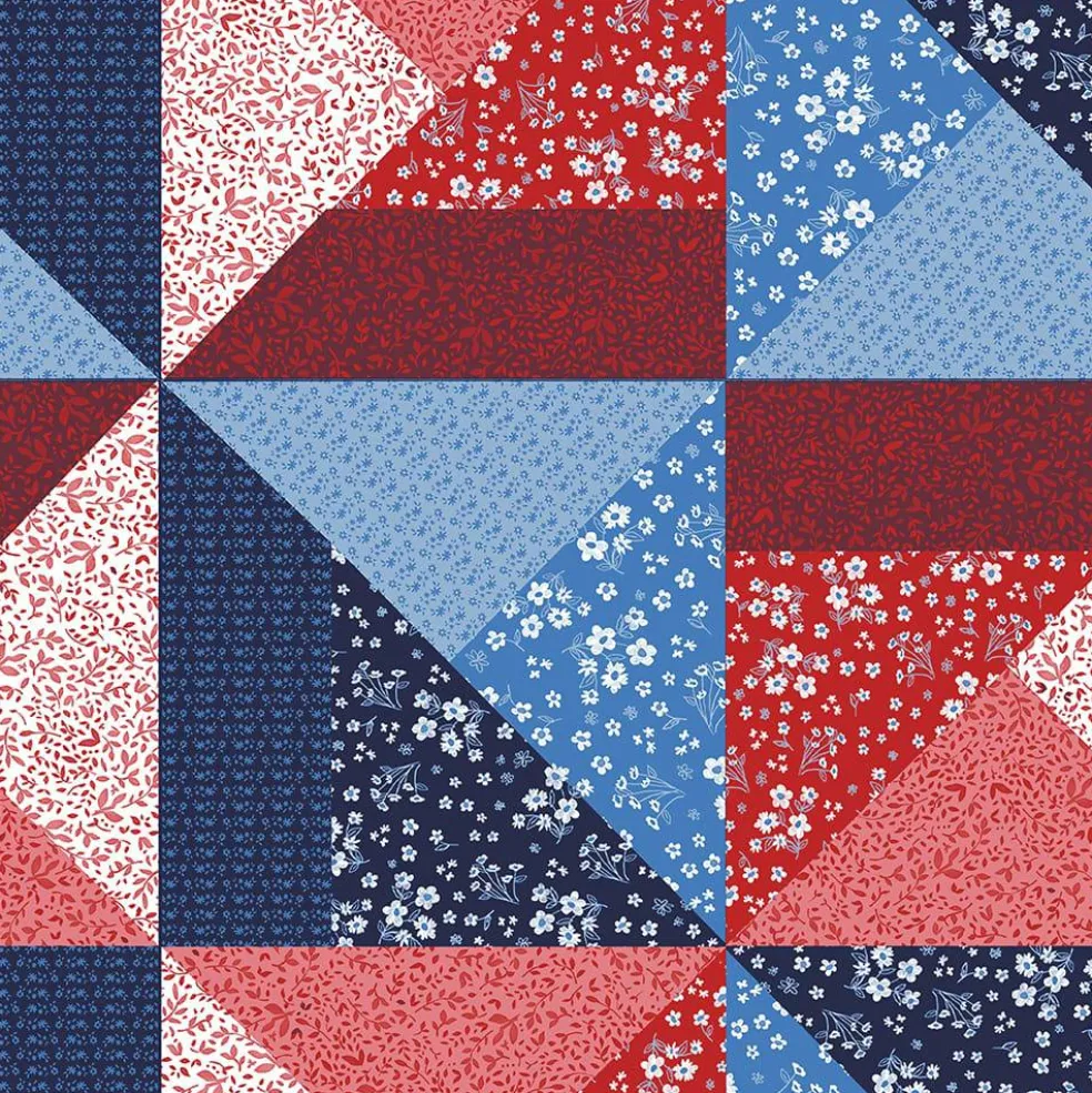 Eugene Textiles Floral American Quilt Cotton Quilting Fabric