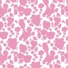 Eugene Textiles Pink Cow Print Cotton Quilting Fabric