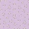 Eugene Textiles Small Floral Toss on Purple Waves Cotton Quilting Fabric