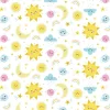 Eugene Textiles Sun & Moon White Flannel
