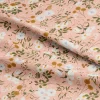 Eugene Textiles White Floral on Coral Cotton Quilting Fabric