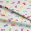 Eugene Textiles White Gummy Bears Cotton Quilting Fabric