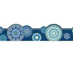 Eureka® Blue Harmony Mandala Extra Wide Deco Trim Borders, 222ft.