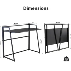 Eureka Ergonomic 41x20 Folding Computer Desk