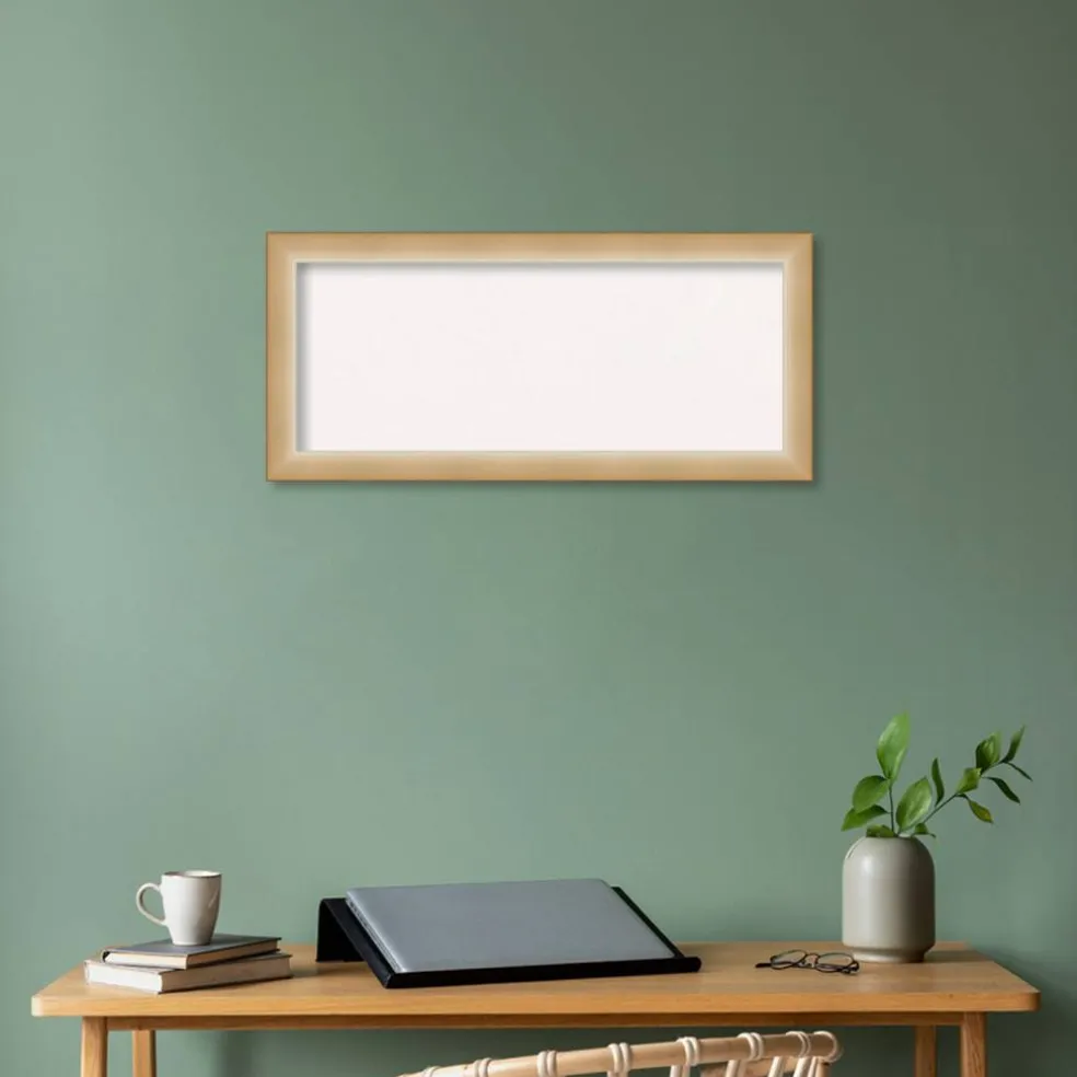 Eva Narrow Framed Corkboard, White Cork