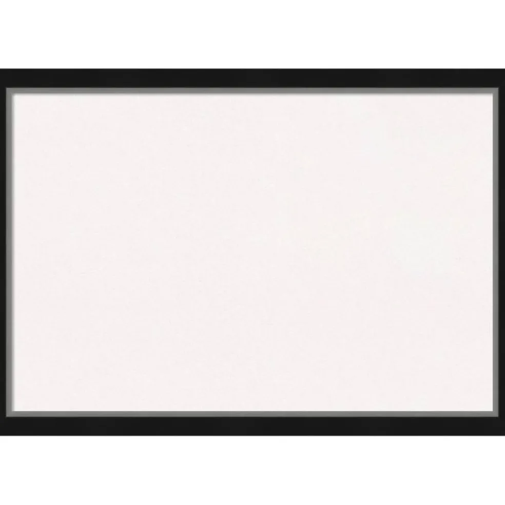 Eva Narrow Framed Corkboard, White Cork