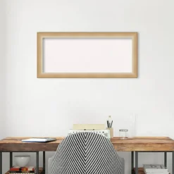 Eva Narrow Framed Corkboard, White Cork