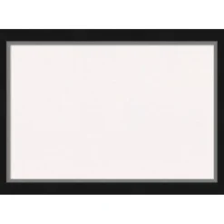 Eva Narrow Framed Corkboard, White Cork