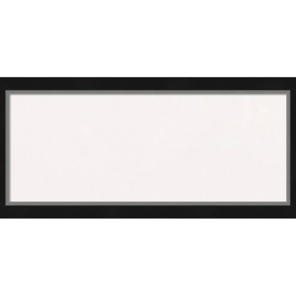 Eva Narrow Framed Corkboard, White Cork