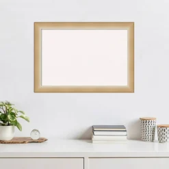 Eva Narrow Framed Corkboard, White Cork