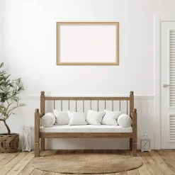 Eva Narrow Framed Corkboard, White Cork