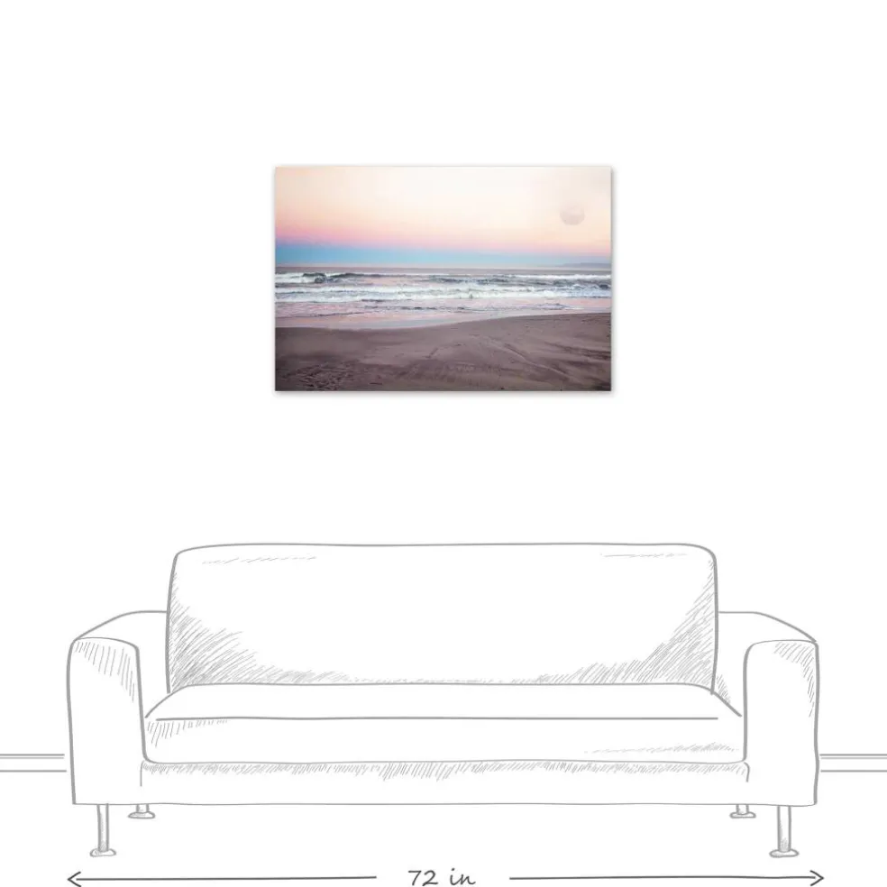 Evening Beach Canvas Wall Art