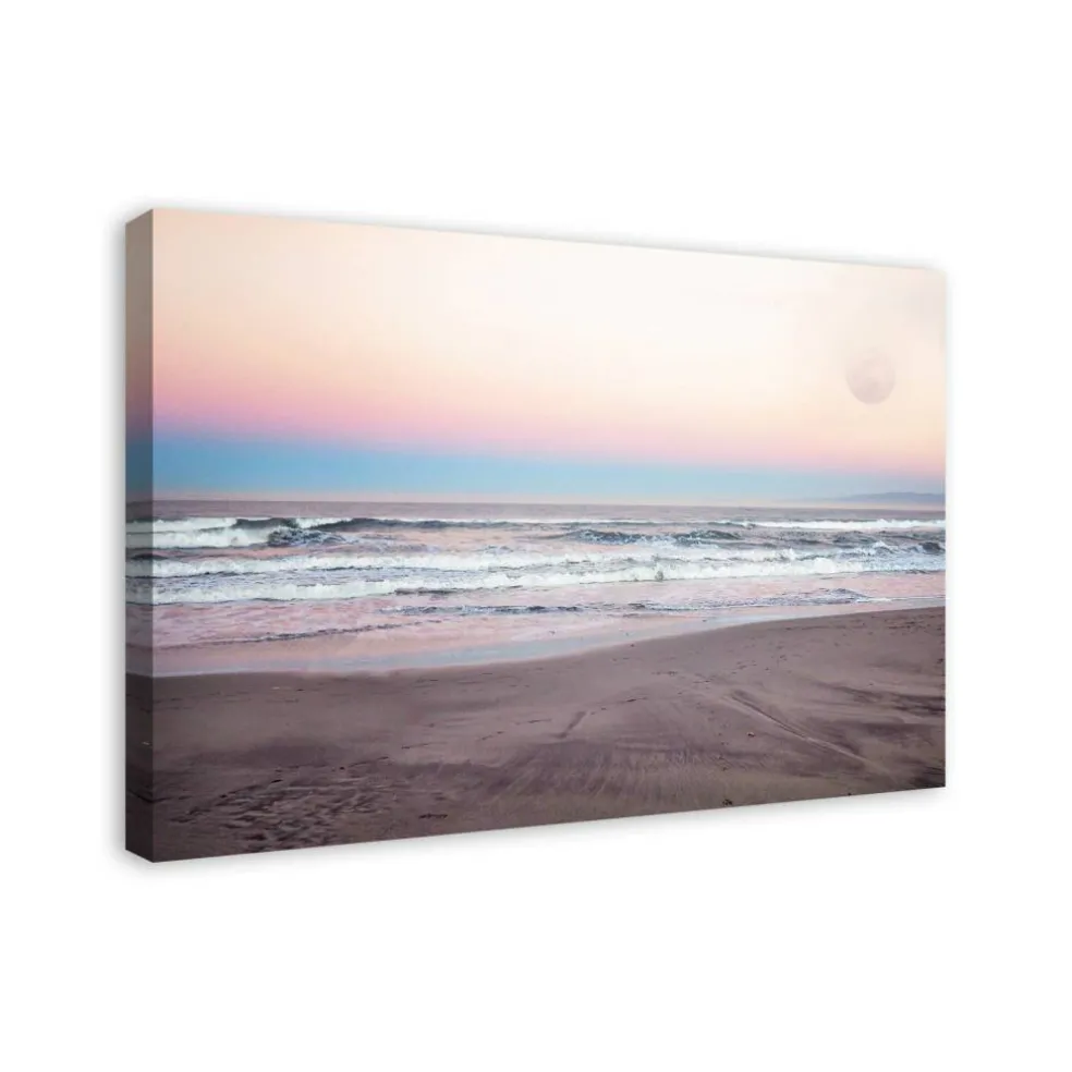 Evening Beach Canvas Wall Art