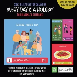 2027 Every Day's A Holiday Daily Desktop Calendar