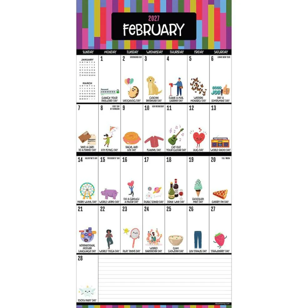 2027 Every Day's A Holiday Mini Calendar