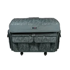 Everything Mary Black Floral XXL Rolling Sewing Tote