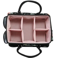Everything Mary Black & Floral Collapsible Craft Caddy
