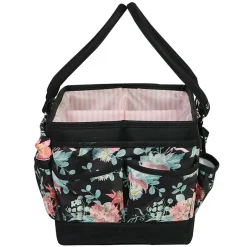 Everything Mary Black & Floral Collapsible Craft Caddy
